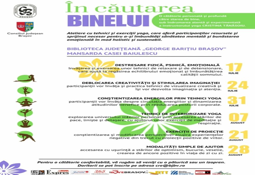 „ÎN CĂUTAREA BINELUI" - o călătorie personală și profundă către starea de bine, o nouă ofertă de educație estivală!