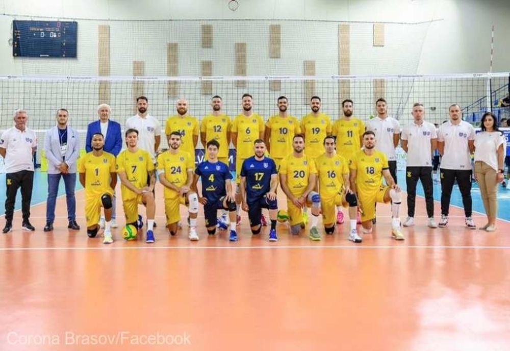 VOLEI MASCULIN: CORONA BRAŞOV S-A CALIFICAT ÎN TURUL AL DOILEA AL LIGII CAMPIONILOR