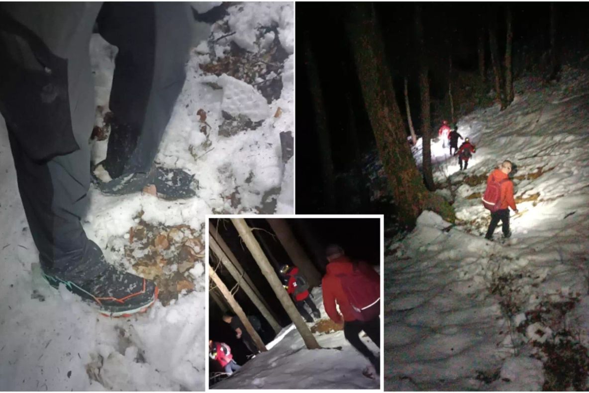 Inconștiență maximă. Turiști în pantofi, recuperați de salvamontiști din zona montană înaltă, unde zăpada are 50 de centimetri
