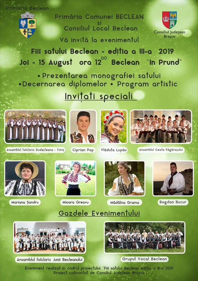 "Fiii satului" - sărbătoare la Beclean
