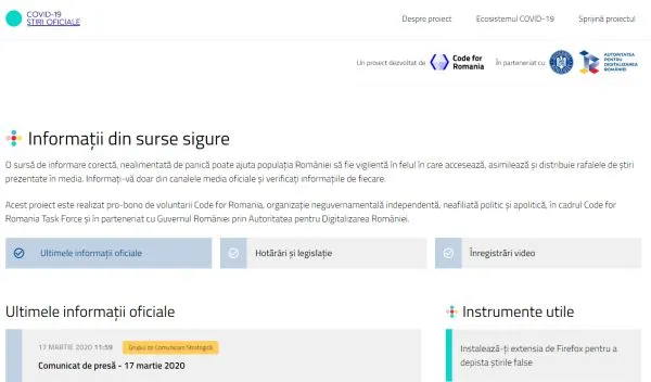 covid platforma online