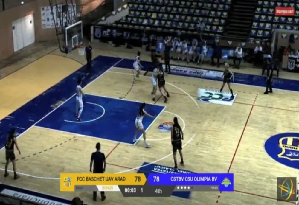 Olimpia CSU Brașov pierde, în prelungiri, primul meci al finalei mici din Liga Națională