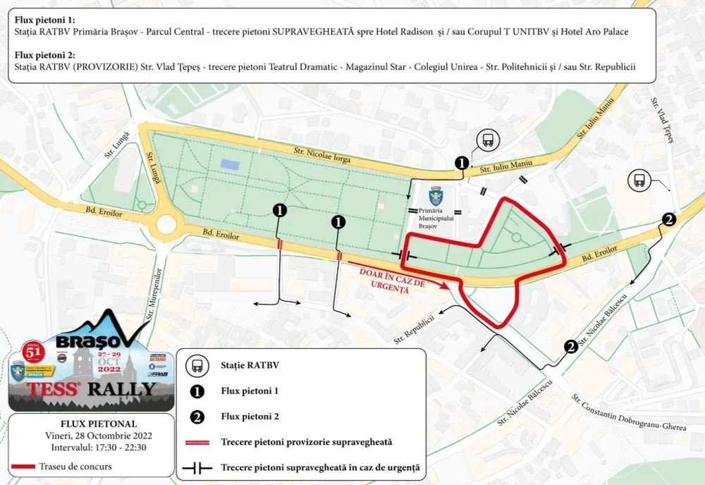 TESS Rally Brașov 51 restricționează traficul!