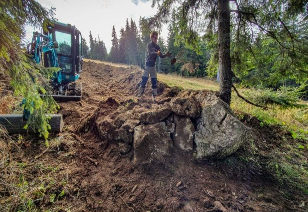 VIDEO A început amenajarea traseelor de mountain bike din Postăvarul