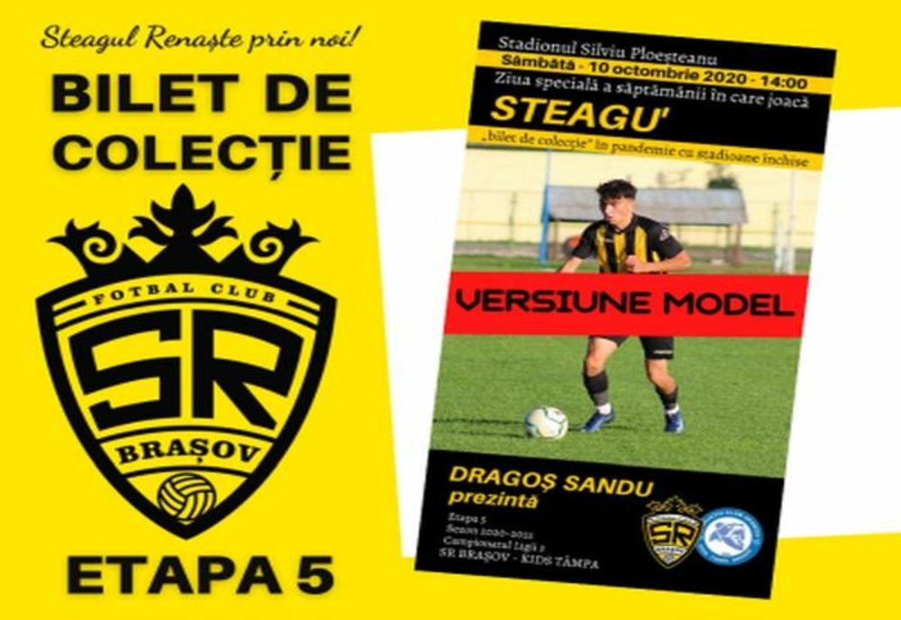 Fii suporter adevărat! Susține echipa de suflet! Bilete virtuale la meciul celor de la SR Brașov