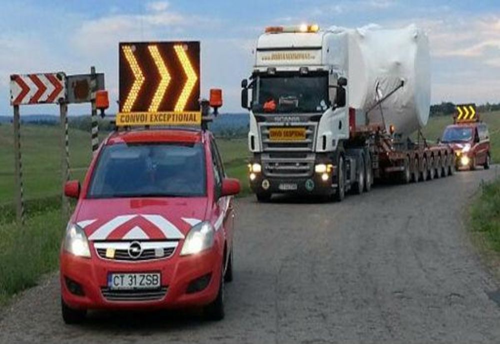 Transport agabaritic, de astăzi, la Sibiu şi Braşov