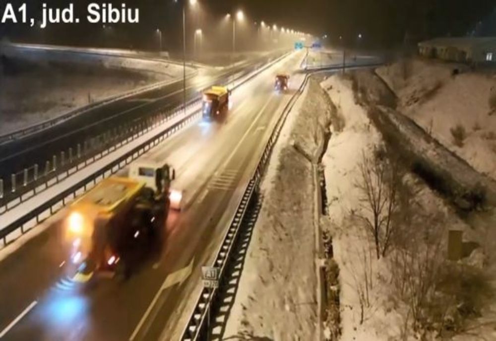 VIDEO Deszăpezire pe drumurile naționale din centrul țării