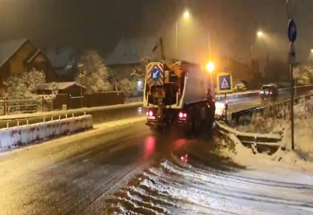 VIDEO Deszăpezirea drumurilor naționale din județul Brașov
