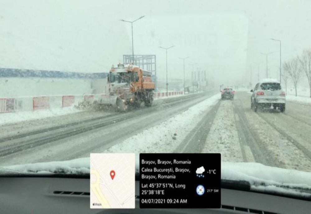 VIDEO Circulație blocată pe mai multe străzi din municipiul Brașov! Primăria a sancționat firma de deszăpezire!