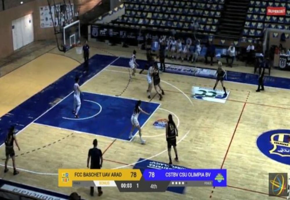 Olimpia CSU Brașov pierde, în prelungiri, primul meci al finalei mici din Liga Națională