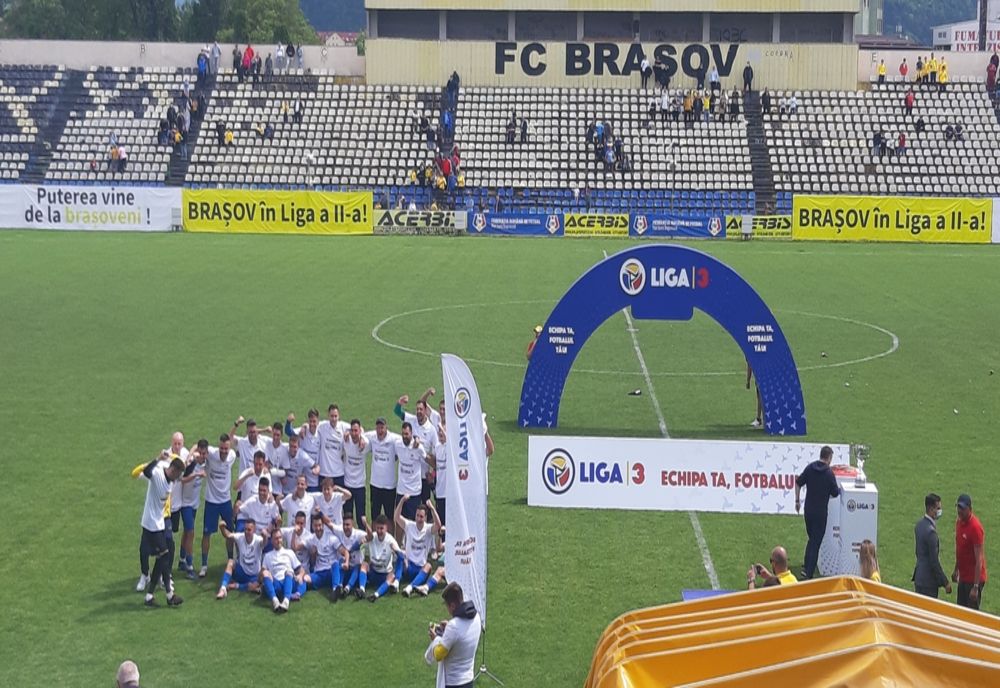 Corona Braşov a promovat în liga a doua de fotbal!
