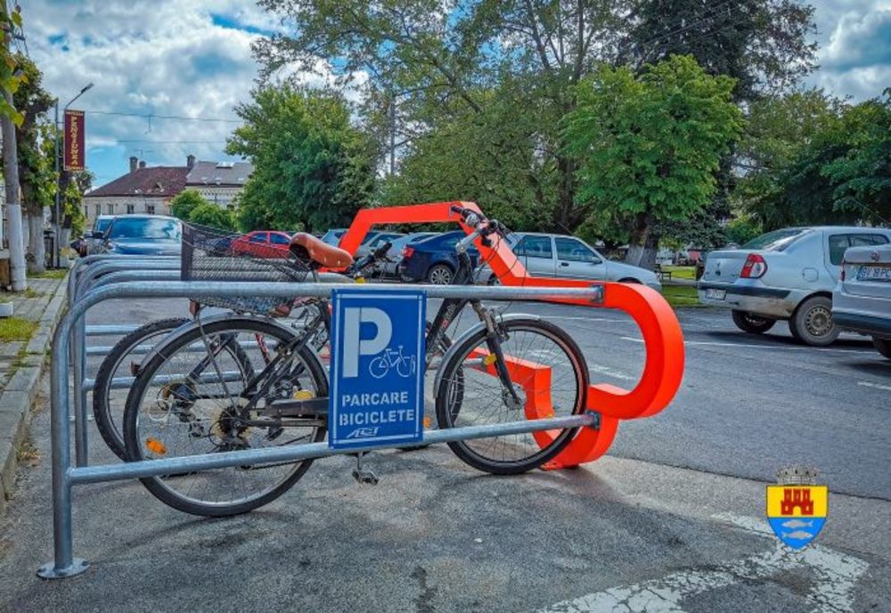 Parcări pentru bicicliști în centrul Făgărașului