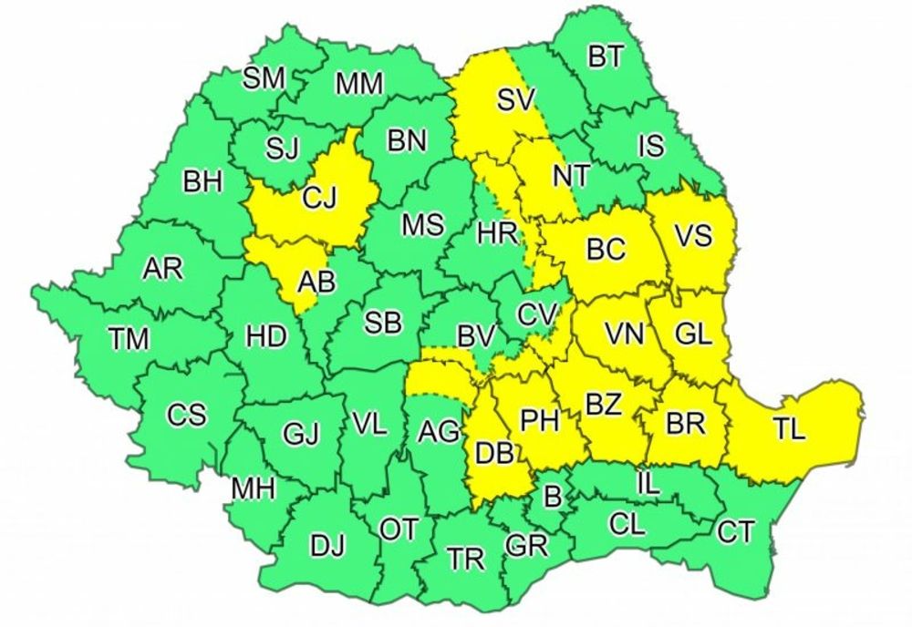 COD GALBEN de vreme rea