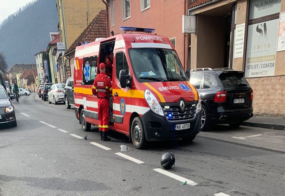Motociclist rănit într-un accident rutier