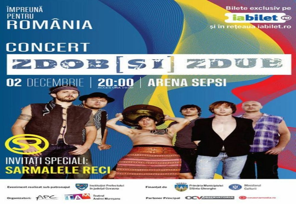 Zdob și Zdub cântă la Sfântu Gheorghe de Ziua României