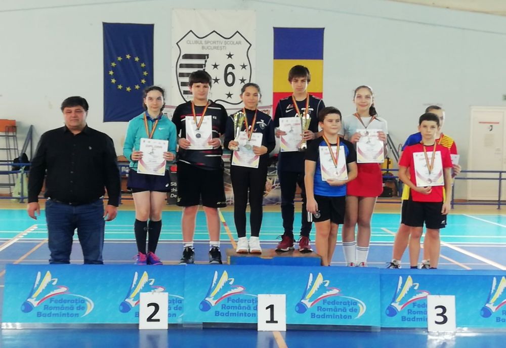 9 medalii pentru juniorii de la ACS Kids Tâmpa la Campionatele Naționale de Badminton U13