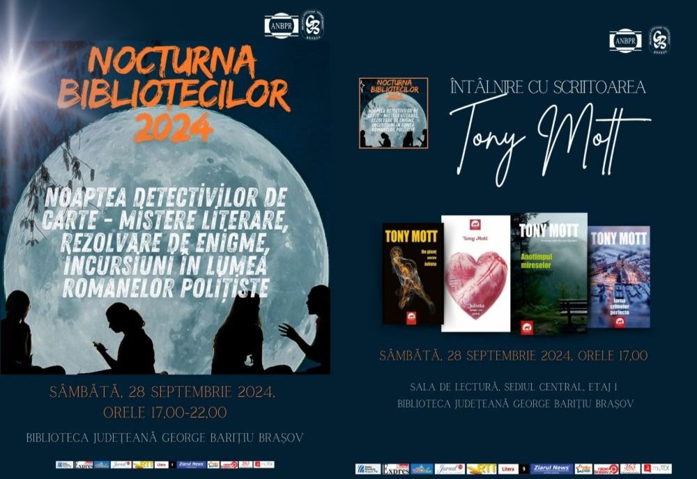 NOCTURNA BIBLIOTECILOR, LA FINALUL SĂPTĂMÂNII, LA BIBLIOTECA JUDEȚEANĂ BRAȘOV