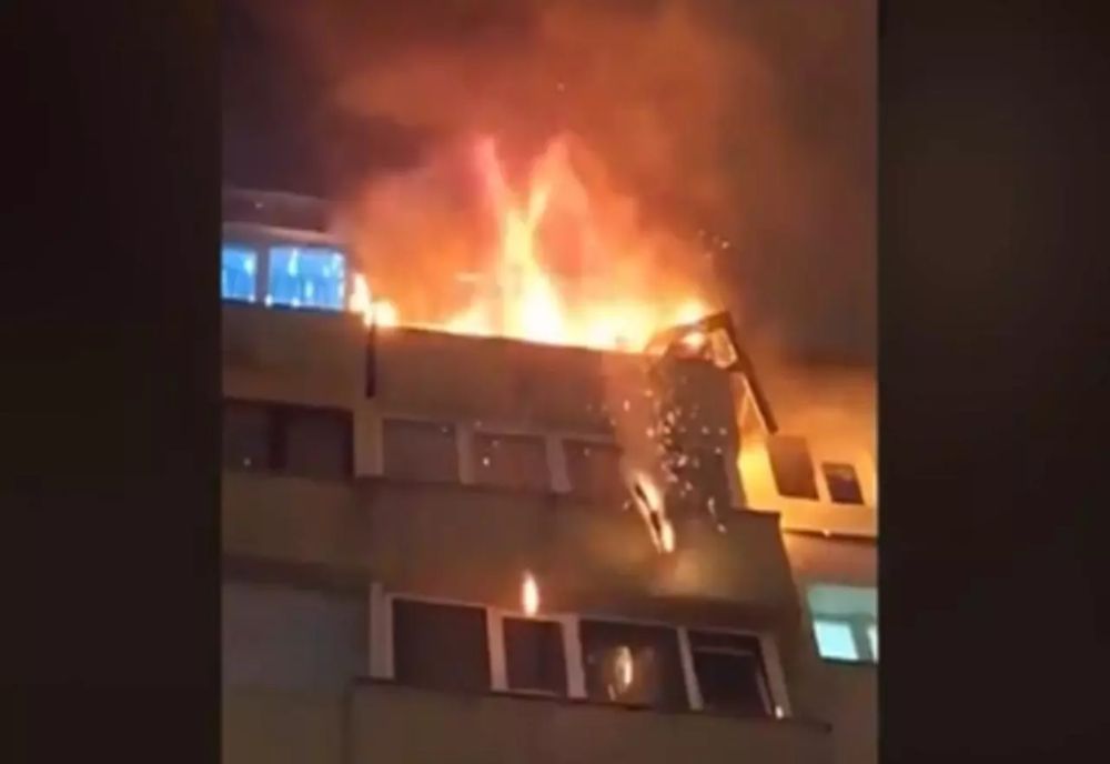 Incendiu violent la apartamentul unui bloc din Brașov