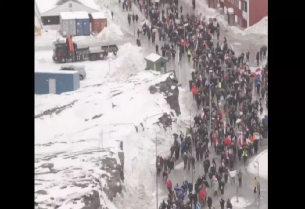 VIDEO Cel mai mare protest din istoria Groenlandei, după ce Donald Trump continuă presiunile