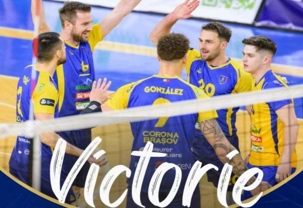 Volei masculin: Corona Brașov s-a calificat în optimile de finală ale Cupei CEV