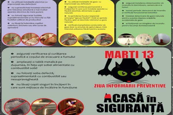 Ziua informării preventive: “ACASĂ ÎN SIGURANȚĂ!”