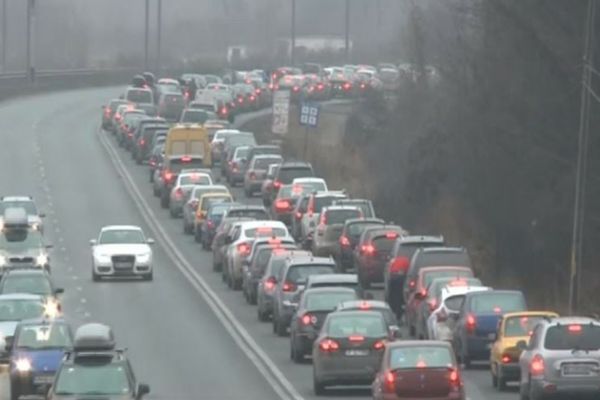 Prahova. Trafic intens pe DN 1 Ploieşti- Braşov