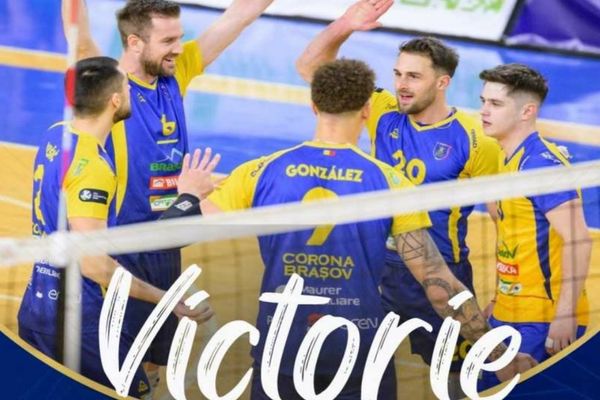 Volei masculin: Corona Brașov s-a calificat în optimile de finală ale Cupei CEV