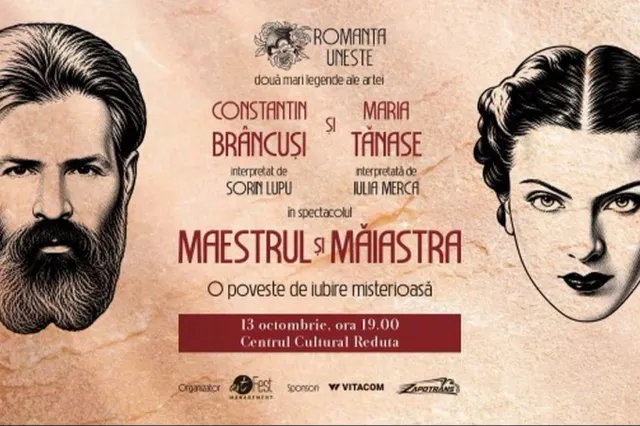Constantin Brâncuși și Maria Tănase, povestea de iubire care a devenit spectacol. „Maestrul și Măiastra”, la Centrul Cultural Reduta