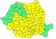 COD GALBEN de ploi, în județul Brașov!