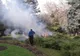 FOTO Incendiu în Parcul Central